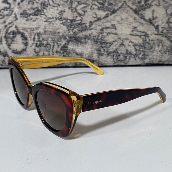 NEW Kate Spade MARIGOLD Two-Tone Cat Eye Sunglasses - Picture 3 of 5